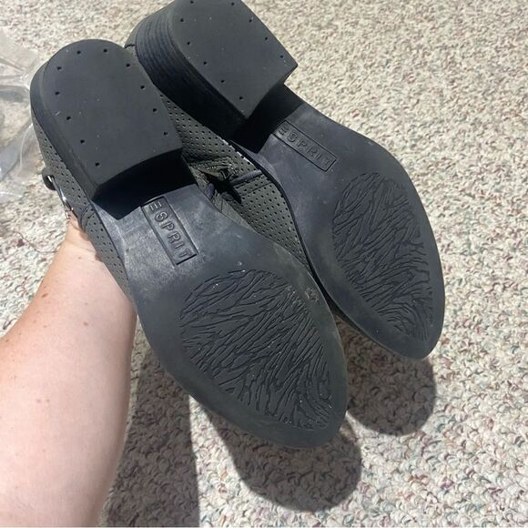 Esprit Grey Buckle Ankle Bootie Boots - Picture 4 of 7